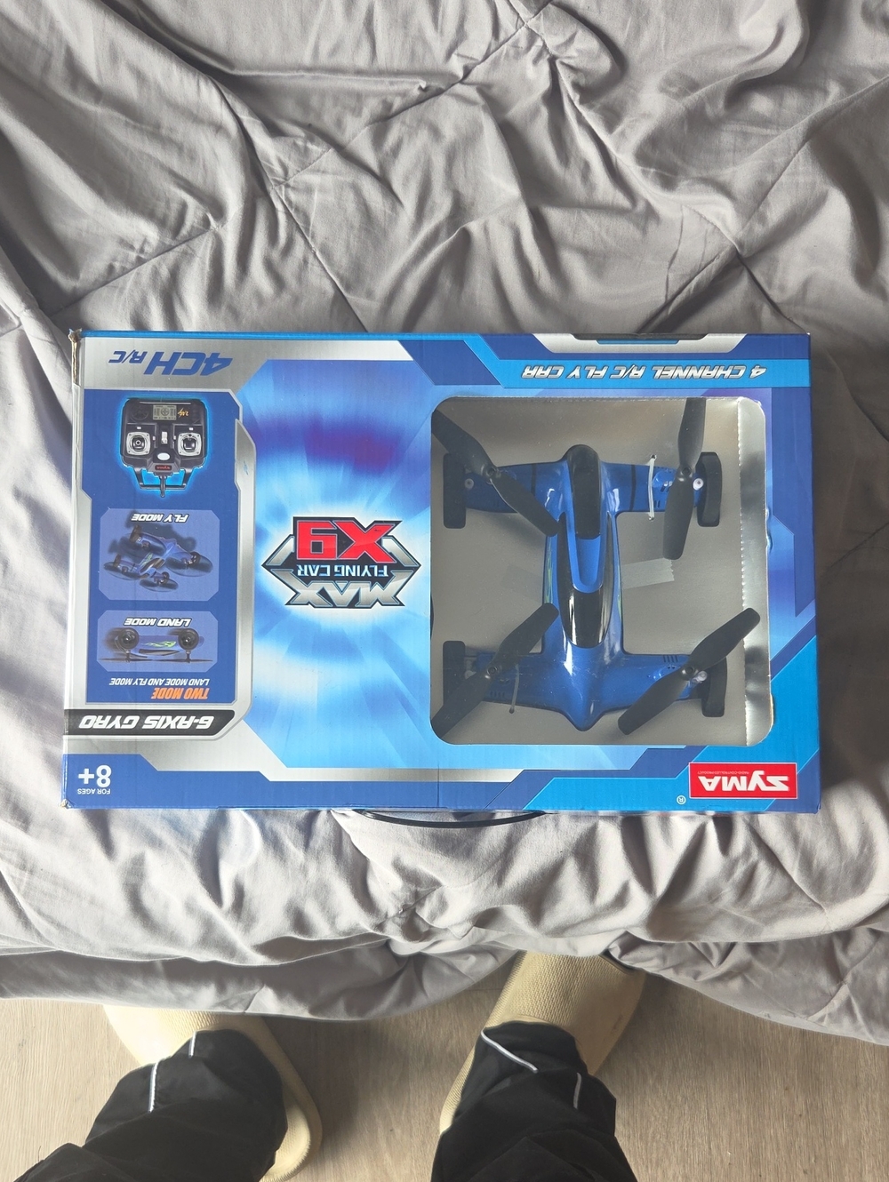 Syma Blue 4-Channel X6 RC Drone with Prop Guards